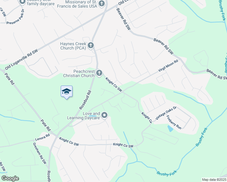 map of restaurants, bars, coffee shops, grocery stores, and more near 4180 Eden Valley Drive in Loganville