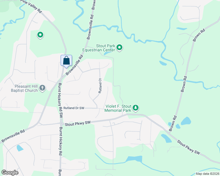 map of restaurants, bars, coffee shops, grocery stores, and more near 5644 Rutland Drive Southwest in Powder Springs