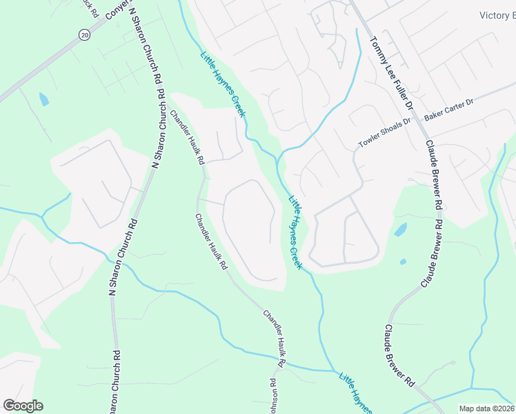 map of restaurants, bars, coffee shops, grocery stores, and more near 216 Chandler Walk in Loganville