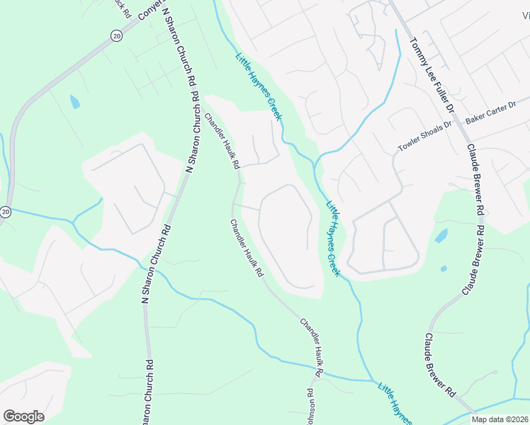 map of restaurants, bars, coffee shops, grocery stores, and more near 232 Chandler Walk in Loganville