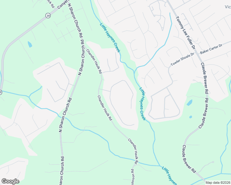map of restaurants, bars, coffee shops, grocery stores, and more near 232 Chandler Walk in Loganville