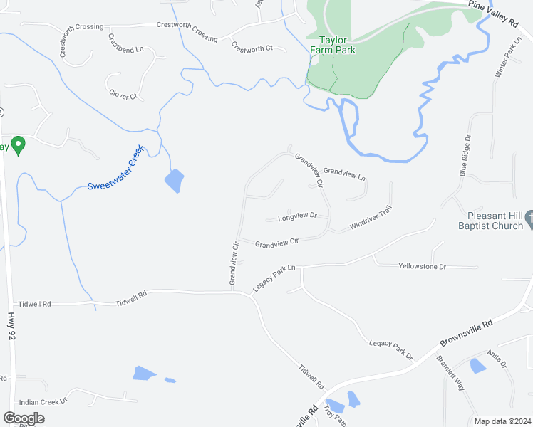 map of restaurants, bars, coffee shops, grocery stores, and more near 230 Longview Drive in Powder Springs