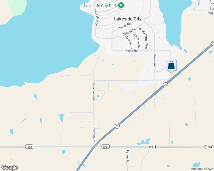map of restaurants, bars, coffee shops, grocery stores, and more near 633 Bowman Road in Wichita Falls