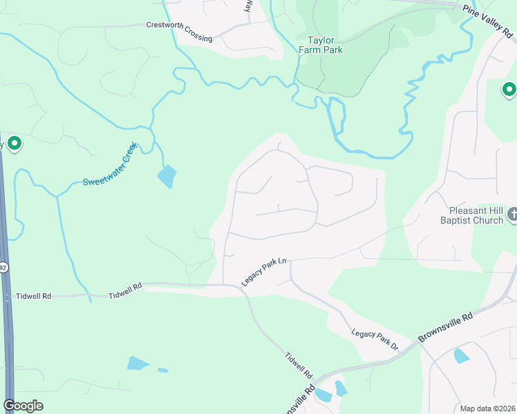 map of restaurants, bars, coffee shops, grocery stores, and more near 230 Longview Drive in Powder Springs