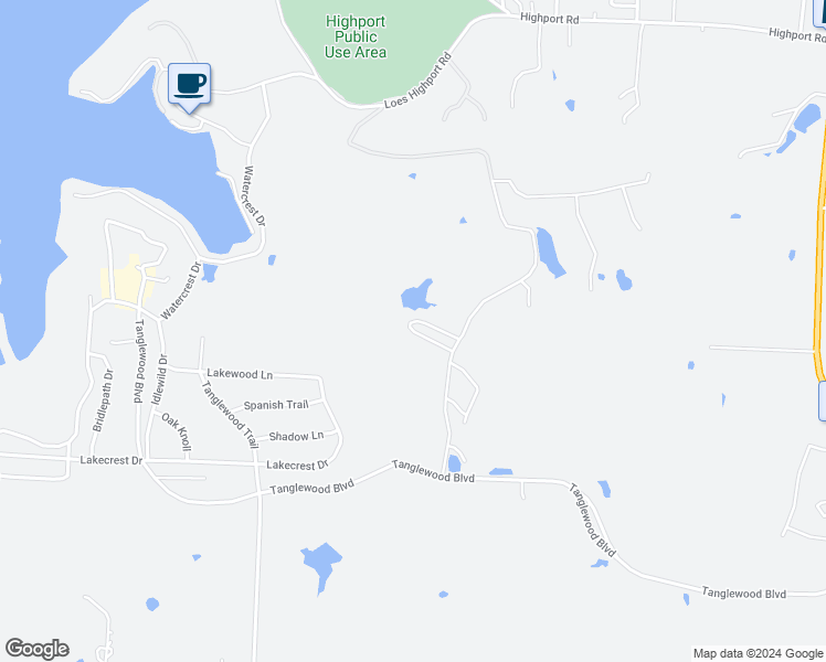 map of restaurants, bars, coffee shops, grocery stores, and more near 97 Greenway Bend in Pottsboro