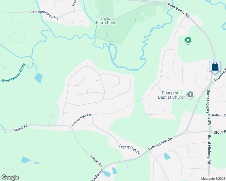 map of restaurants, bars, coffee shops, grocery stores, and more near 309 Grandview Lane in Powder Springs