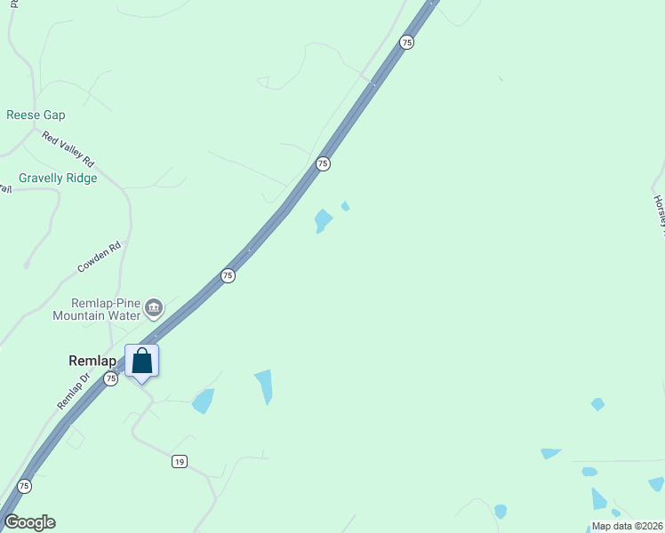 map of restaurants, bars, coffee shops, grocery stores, and more near 18100 Alabama 75 in Remlap
