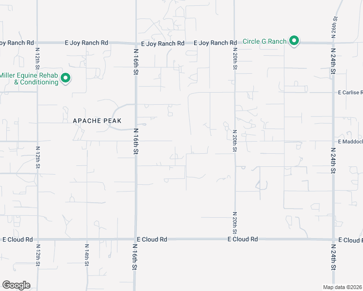 map of restaurants, bars, coffee shops, grocery stores, and more near 36919 North 17th Place in Phoenix