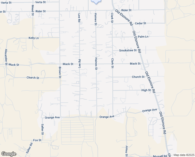 map of restaurants, bars, coffee shops, grocery stores, and more near 20642 Haines Street in Perris