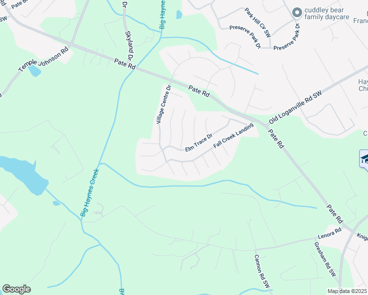 map of restaurants, bars, coffee shops, grocery stores, and more near 4029 Elm Trace Drive in Loganville