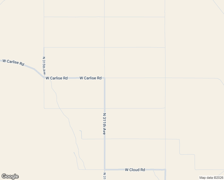 map of restaurants, bars, coffee shops, grocery stores, and more near North 311th Avenue in Wittmann
