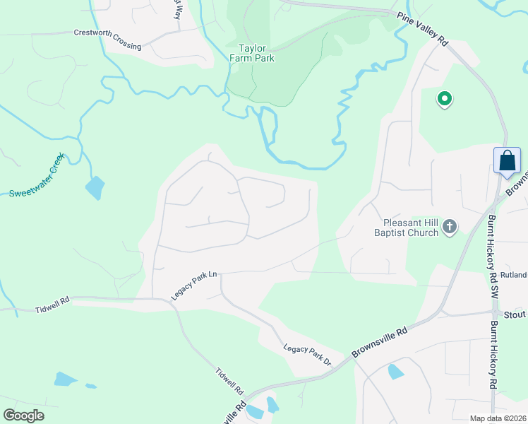 map of restaurants, bars, coffee shops, grocery stores, and more near 309 Grandview Lane in Powder Springs
