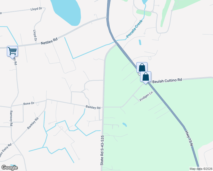 map of restaurants, bars, coffee shops, grocery stores, and more near 3311 Nazarene Church Road in Sumter