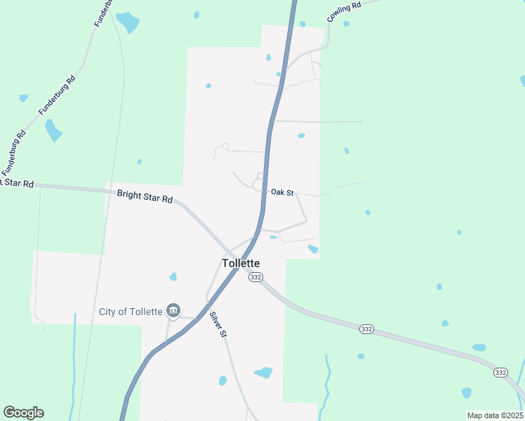 map of restaurants, bars, coffee shops, grocery stores, and more near 604 Oak Street in Mineral Springs