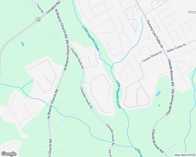 map of restaurants, bars, coffee shops, grocery stores, and more near 226 Chandler Walk in Loganville