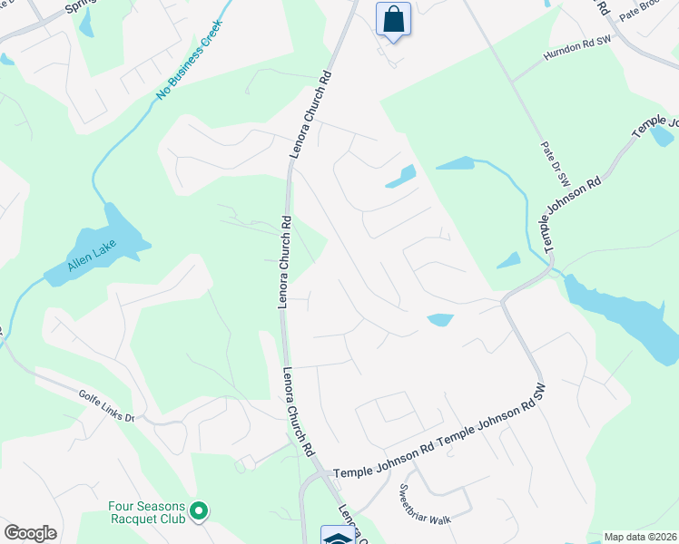 map of restaurants, bars, coffee shops, grocery stores, and more near 3430 TraddSprings Way in Snellville