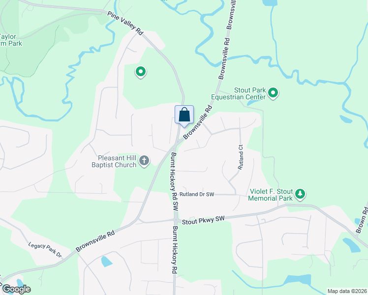 map of restaurants, bars, coffee shops, grocery stores, and more near 5844 Millers Pond Lane in Powder Springs