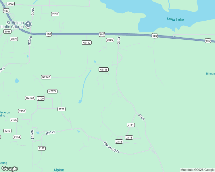 map of restaurants, bars, coffee shops, grocery stores, and more near County Road N2148 in Alpine