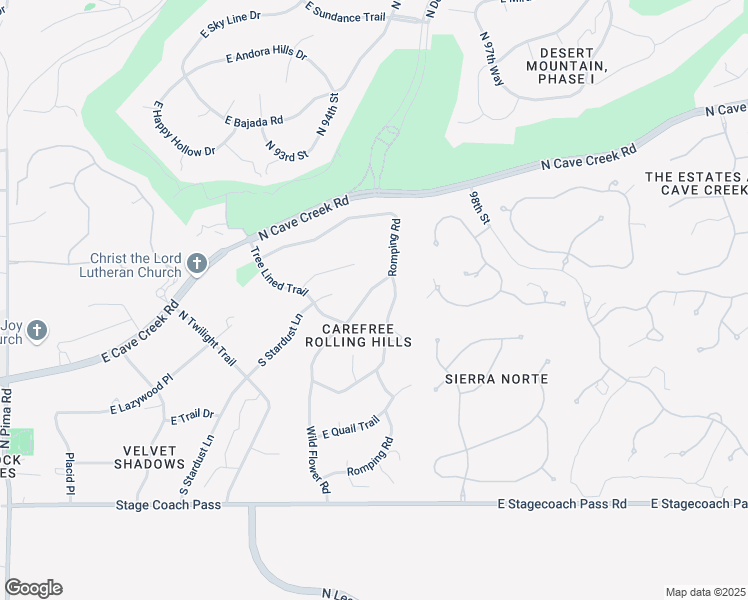 map of restaurants, bars, coffee shops, grocery stores, and more near 36663 Wild Flower Road in Carefree