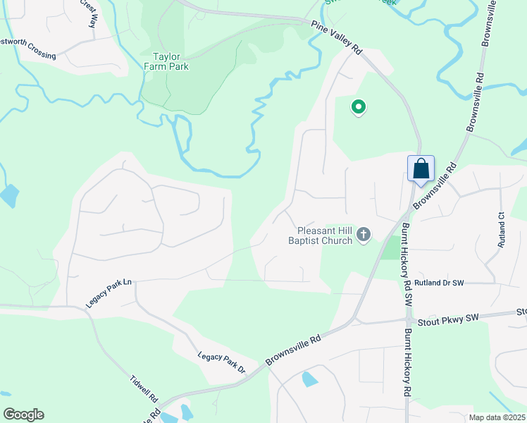 map of restaurants, bars, coffee shops, grocery stores, and more near 426 Blue Ridge Drive in Powder Springs