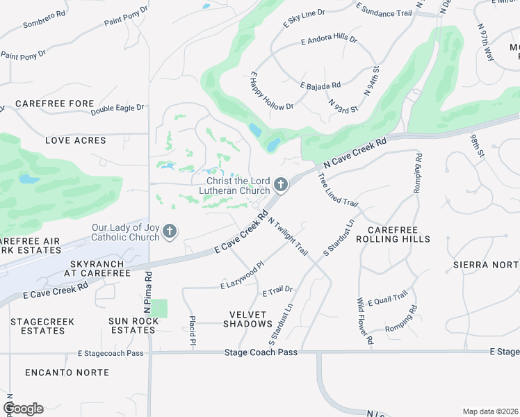 map of restaurants, bars, coffee shops, grocery stores, and more near 37080 North Cave Creek Road in Scottsdale
