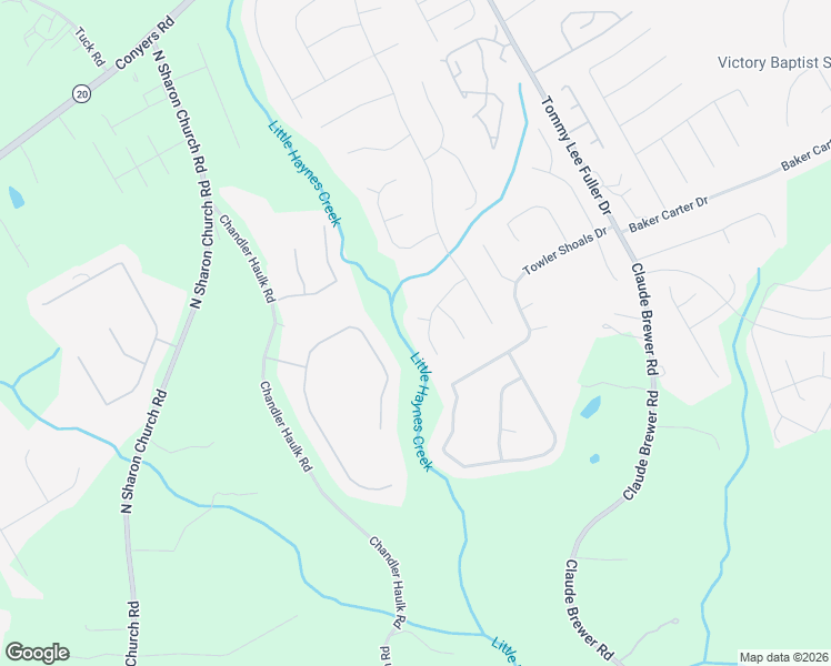 map of restaurants, bars, coffee shops, grocery stores, and more near 916 Tucker Lane in Loganville
