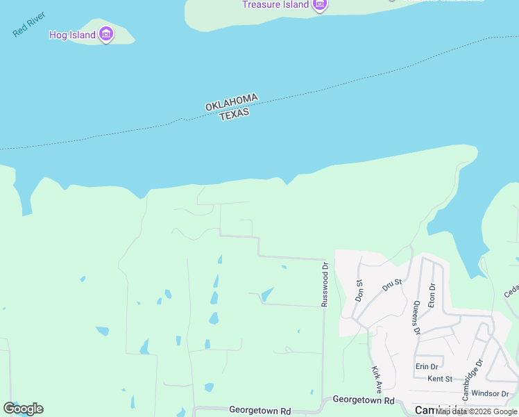 map of restaurants, bars, coffee shops, grocery stores, and more near 102 Waterview Drive in Pottsboro