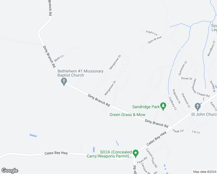 map of restaurants, bars, coffee shops, grocery stores, and more near 3223 Merganser Drive in Conway