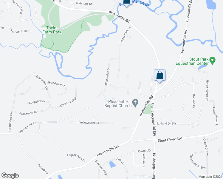 map of restaurants, bars, coffee shops, grocery stores, and more near 60 Blue Ridge Trail in Powder Springs