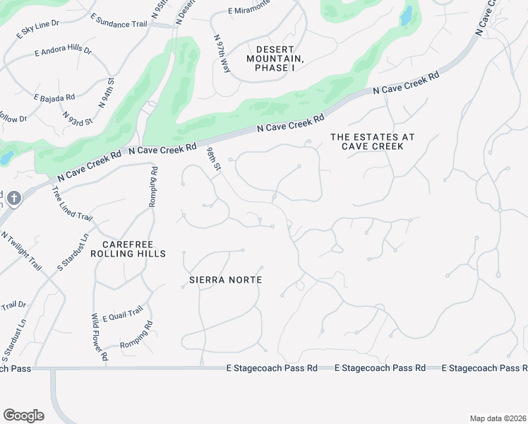 map of restaurants, bars, coffee shops, grocery stores, and more near 9874 East Allison Way in Scottsdale