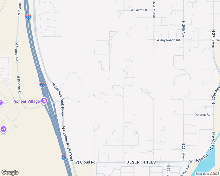 map of restaurants, bars, coffee shops, grocery stores, and more near 37154 North 33rd Avenue in New River