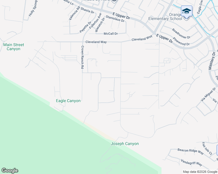 map of restaurants, bars, coffee shops, grocery stores, and more near 1043 Stowell Ranch Circle in Corona