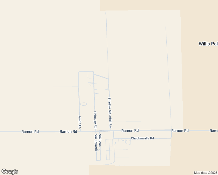 map of restaurants, bars, coffee shops, grocery stores, and more near Shadow Mountain Lane in Thousand Palms