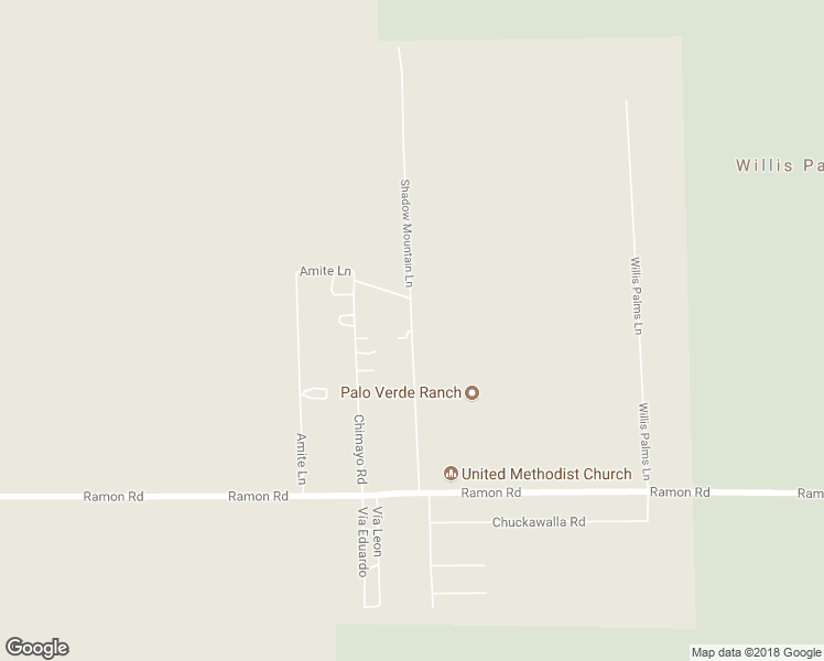 map of restaurants, bars, coffee shops, grocery stores, and more near Shadow Mountain Lane in Thousand Palms