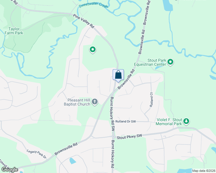 map of restaurants, bars, coffee shops, grocery stores, and more near 5824 William Vernon Drive in Powder Springs