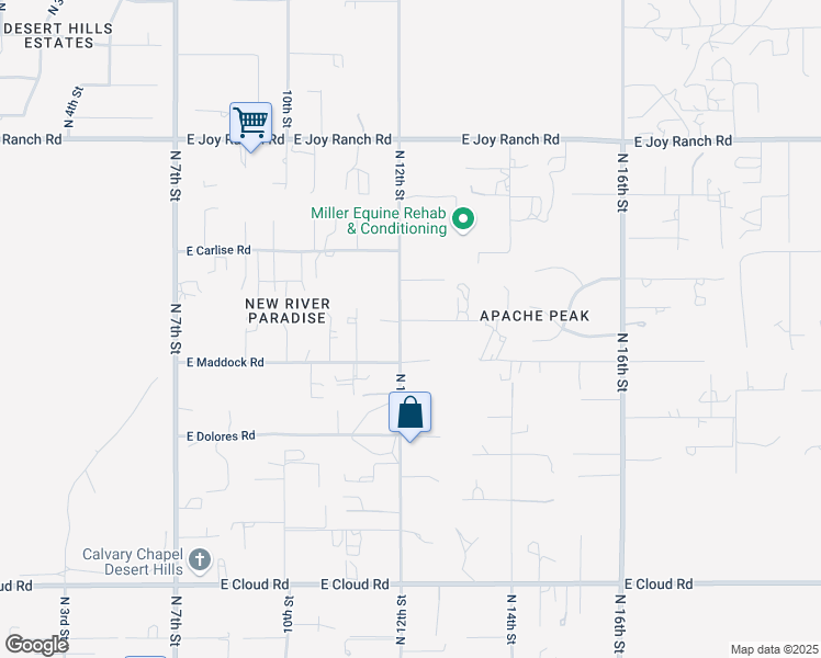 map of restaurants, bars, coffee shops, grocery stores, and more near 37029 North 12th Street in Phoenix