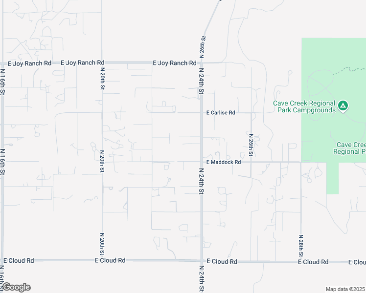 map of restaurants, bars, coffee shops, grocery stores, and more near 37106 North 24th Street in Phoenix