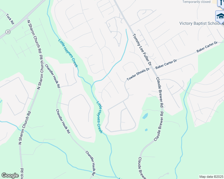 map of restaurants, bars, coffee shops, grocery stores, and more near 2495 Huntington Drive in Loganville