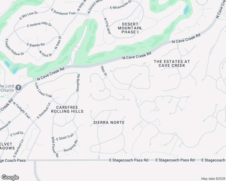 map of restaurants, bars, coffee shops, grocery stores, and more near 37135 North 97th Way in Scottsdale