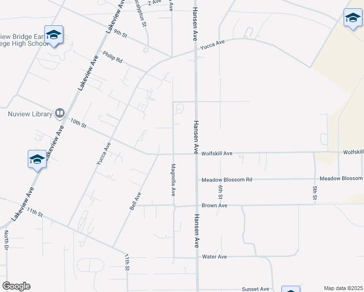 map of restaurants, bars, coffee shops, grocery stores, and more near 20550 Magnolia Avenue in Nuevo