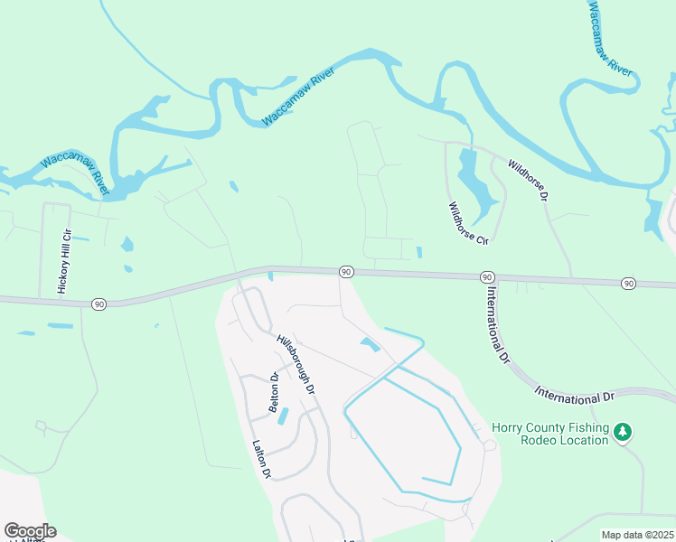 map of restaurants, bars, coffee shops, grocery stores, and more near 3352 South Carolina 90 in Conway