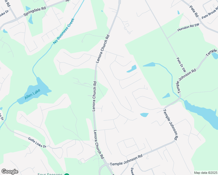 map of restaurants, bars, coffee shops, grocery stores, and more near 3455 Andrea Lee Court in Snellville