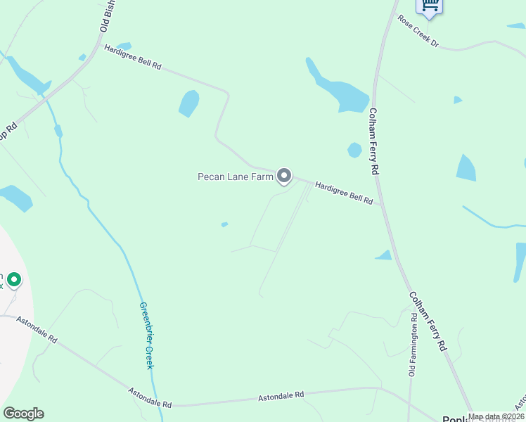 map of restaurants, bars, coffee shops, grocery stores, and more near 1163 Hardigree Bell Road in Bishop
