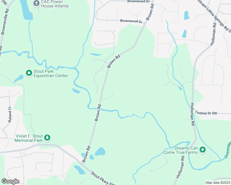 map of restaurants, bars, coffee shops, grocery stores, and more near 5103 Brown's Crossing Way in Powder Springs