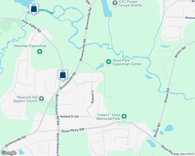 map of restaurants, bars, coffee shops, grocery stores, and more near 5808 Millers Pond Lane in Powder Springs