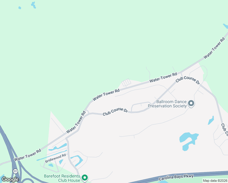 map of restaurants, bars, coffee shops, grocery stores, and more near Water Tower Road in Longs