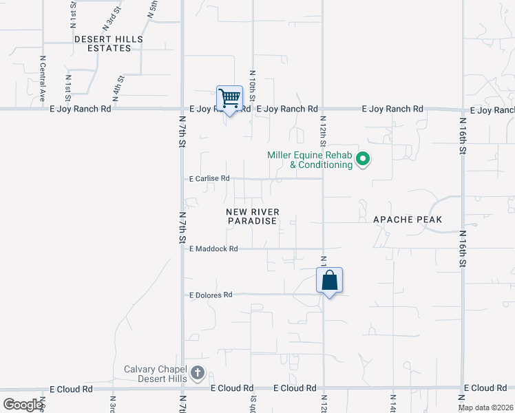 map of restaurants, bars, coffee shops, grocery stores, and more near 1009 East Carlise Road in Phoenix