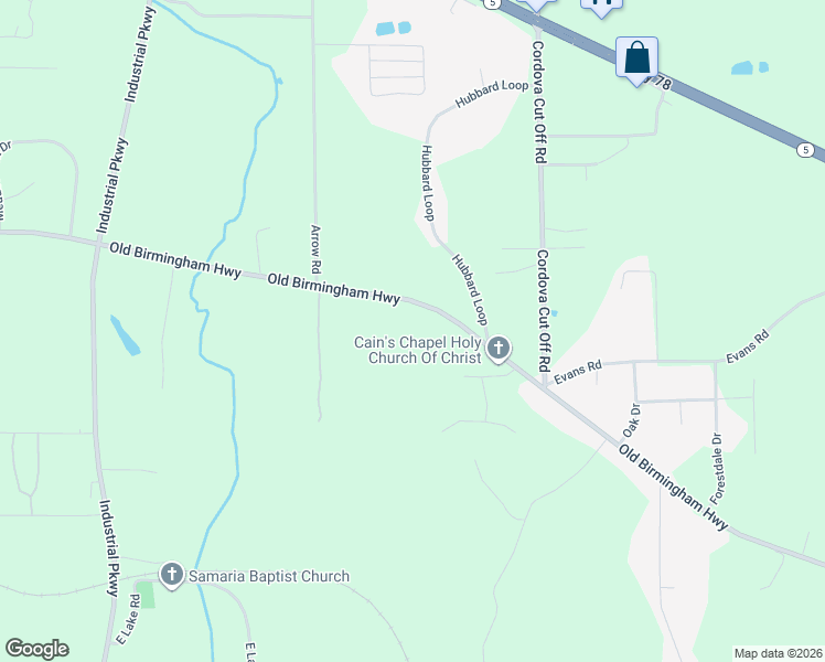 map of restaurants, bars, coffee shops, grocery stores, and more near 4230 Old Birmingham Highway in Jasper