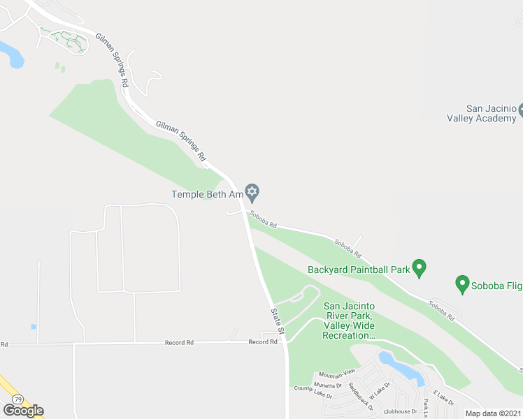 map of restaurants, bars, coffee shops, grocery stores, and more near 20514 State Street in San Jacinto
