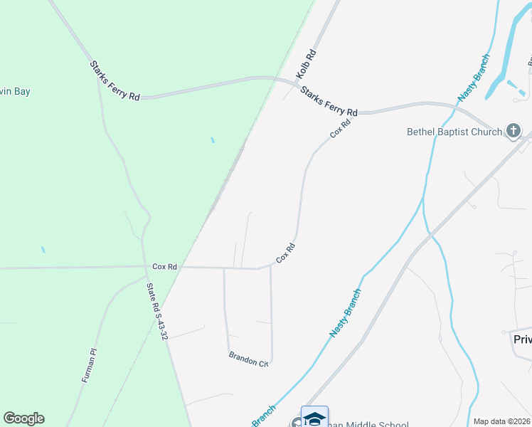 map of restaurants, bars, coffee shops, grocery stores, and more near 3135 Cox Rd in Sumter